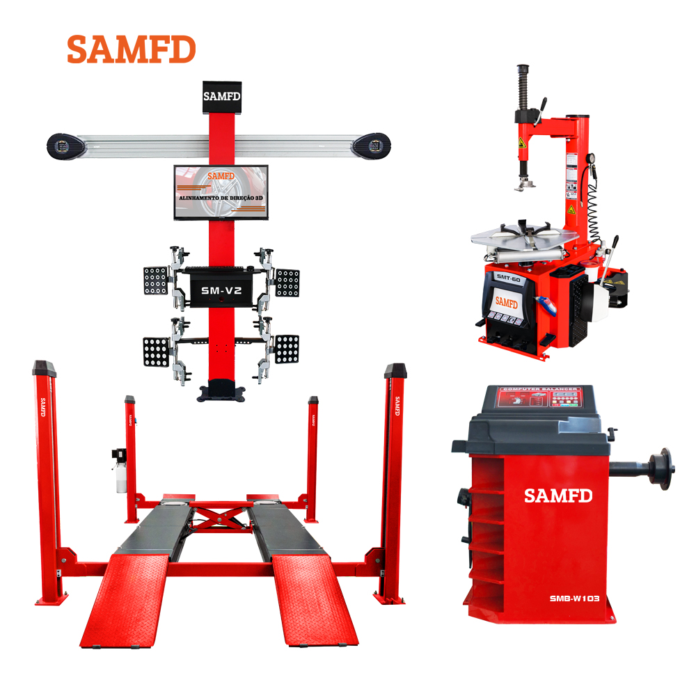 جهاز ضبط زوايا العجلات ثلاثي ا - مراجعة Tire Balance Machine وسعره