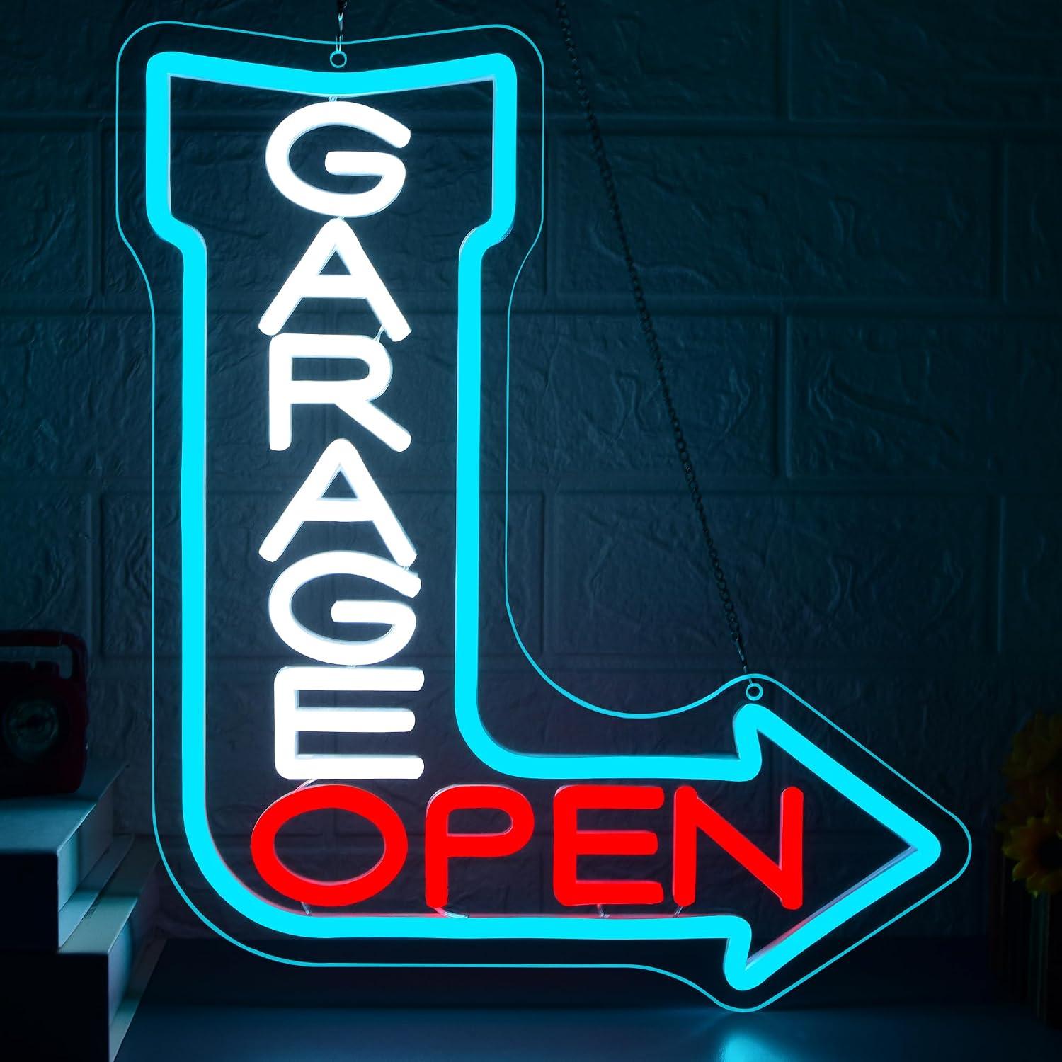 لافتة نيون بتصميم سهم مفتوح لل - مراجعة Auto Repair Shop Open وسعره